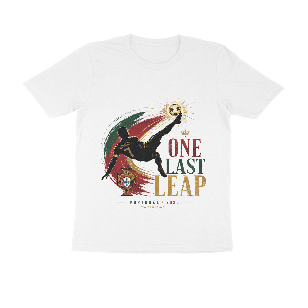 Ronaldo Portugal T-Shirt India — One Last Leap WC 2026 — Match Day Merch