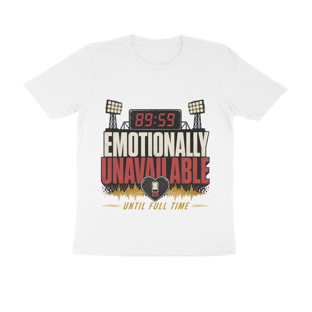 Football Meme T-Shirt India — Emotionally Unavailable WC 2026 — Match Day Merch