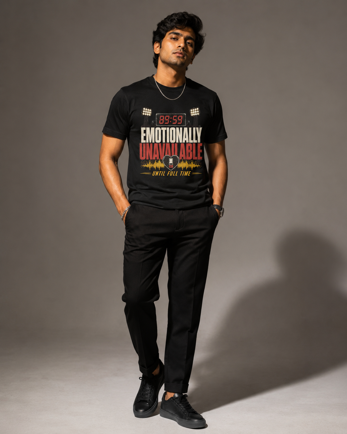Football Meme T-Shirt India — Emotionally Unavailable WC 2026 — Match Day Merch