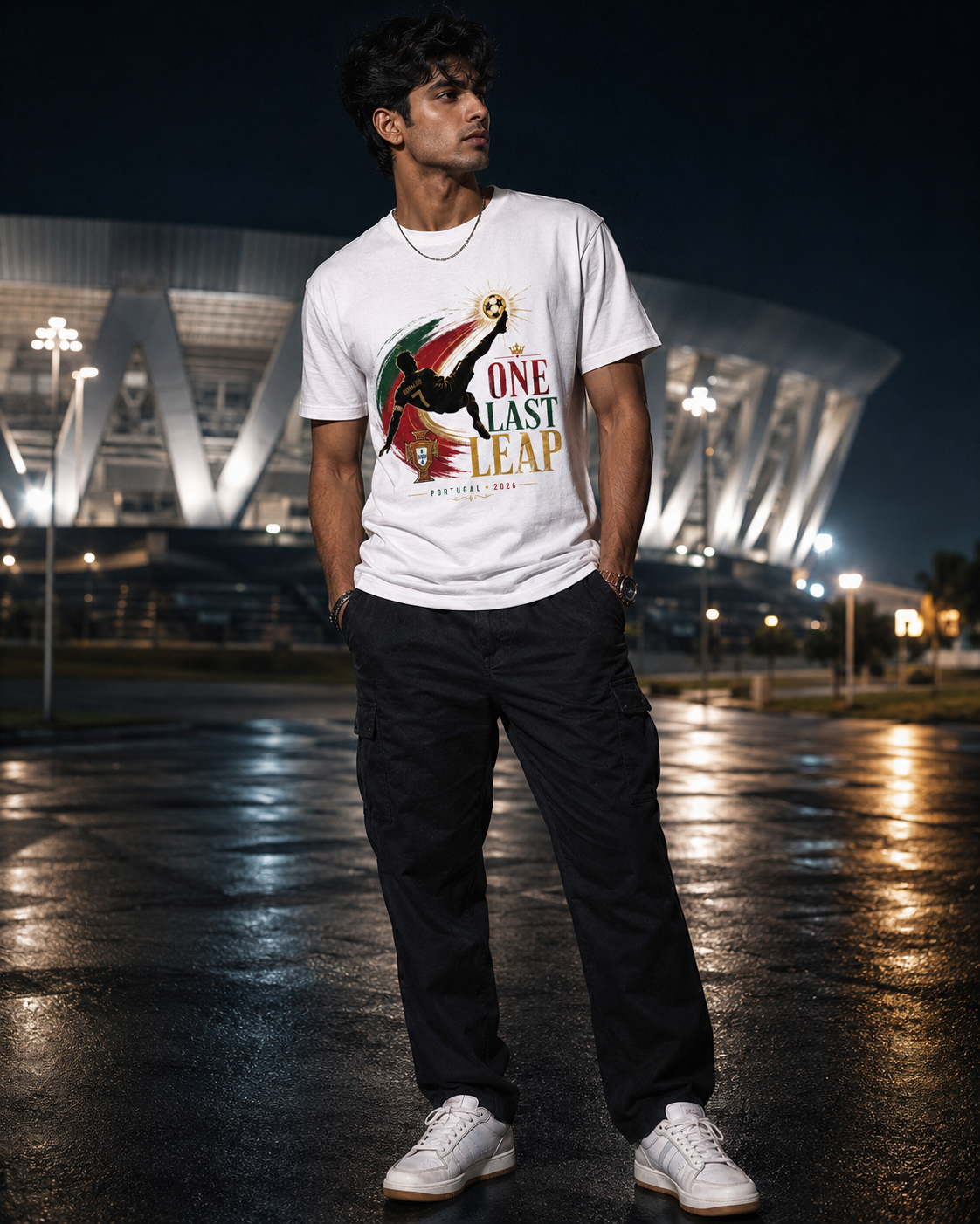 Ronaldo Portugal T-Shirt India — One Last Leap WC 2026 — Match Day Merch