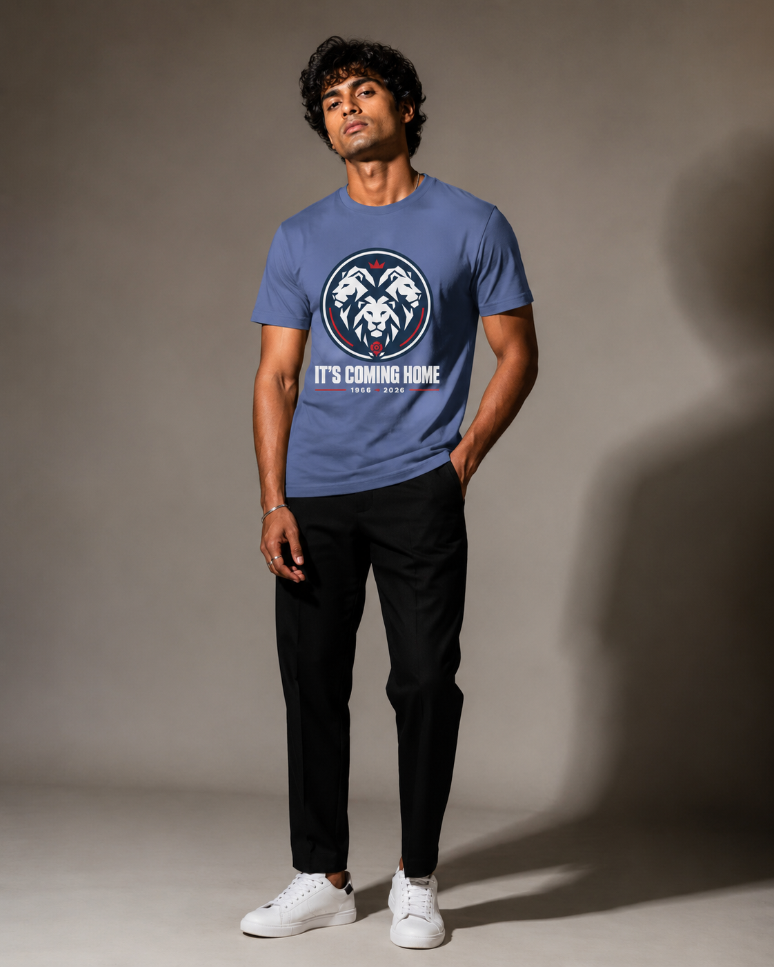 England Football T-Shirt India — It's Coming Home WC 2026 — Match Day Merch