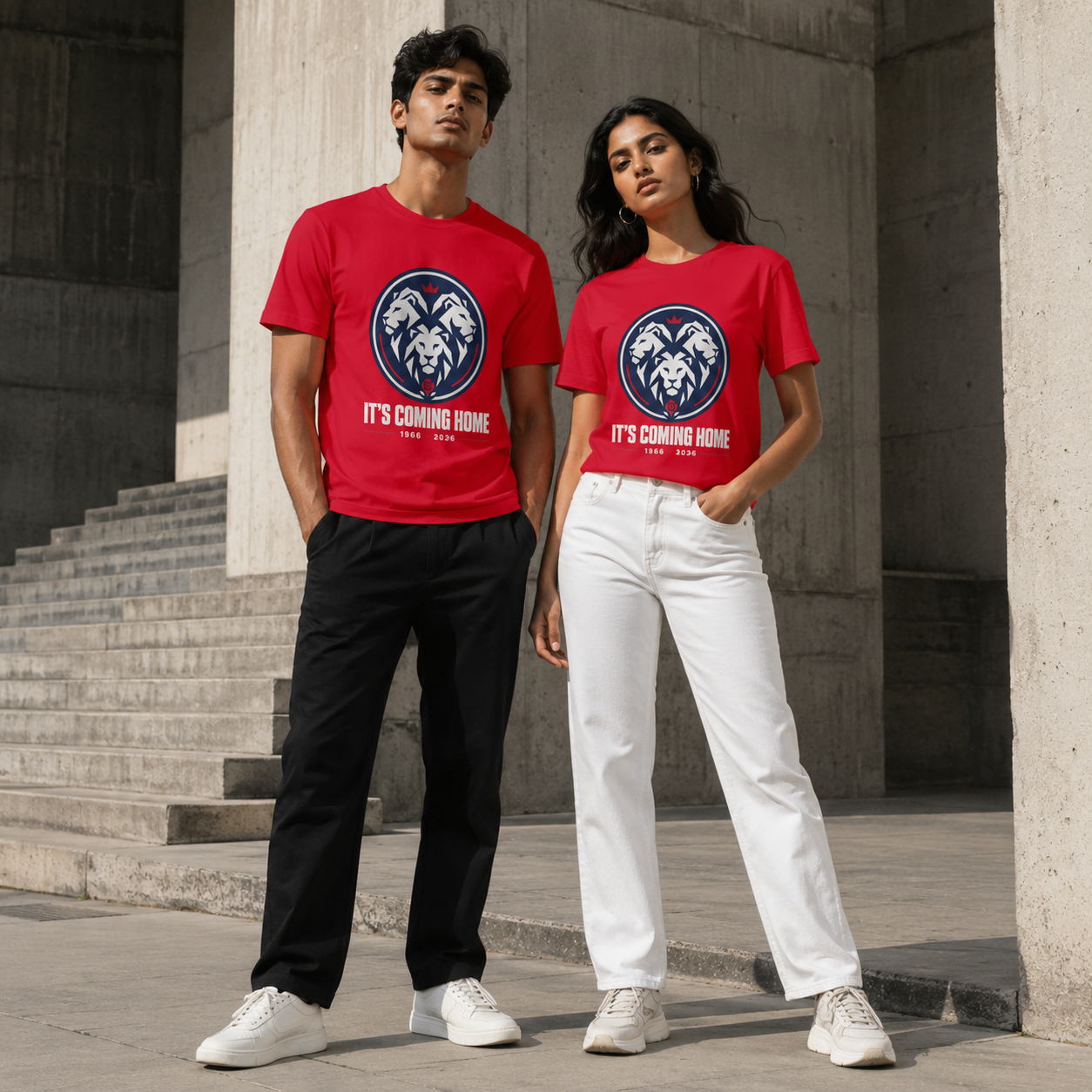 England Football T-Shirt India — It's Coming Home WC 2026 — Match Day Merch
