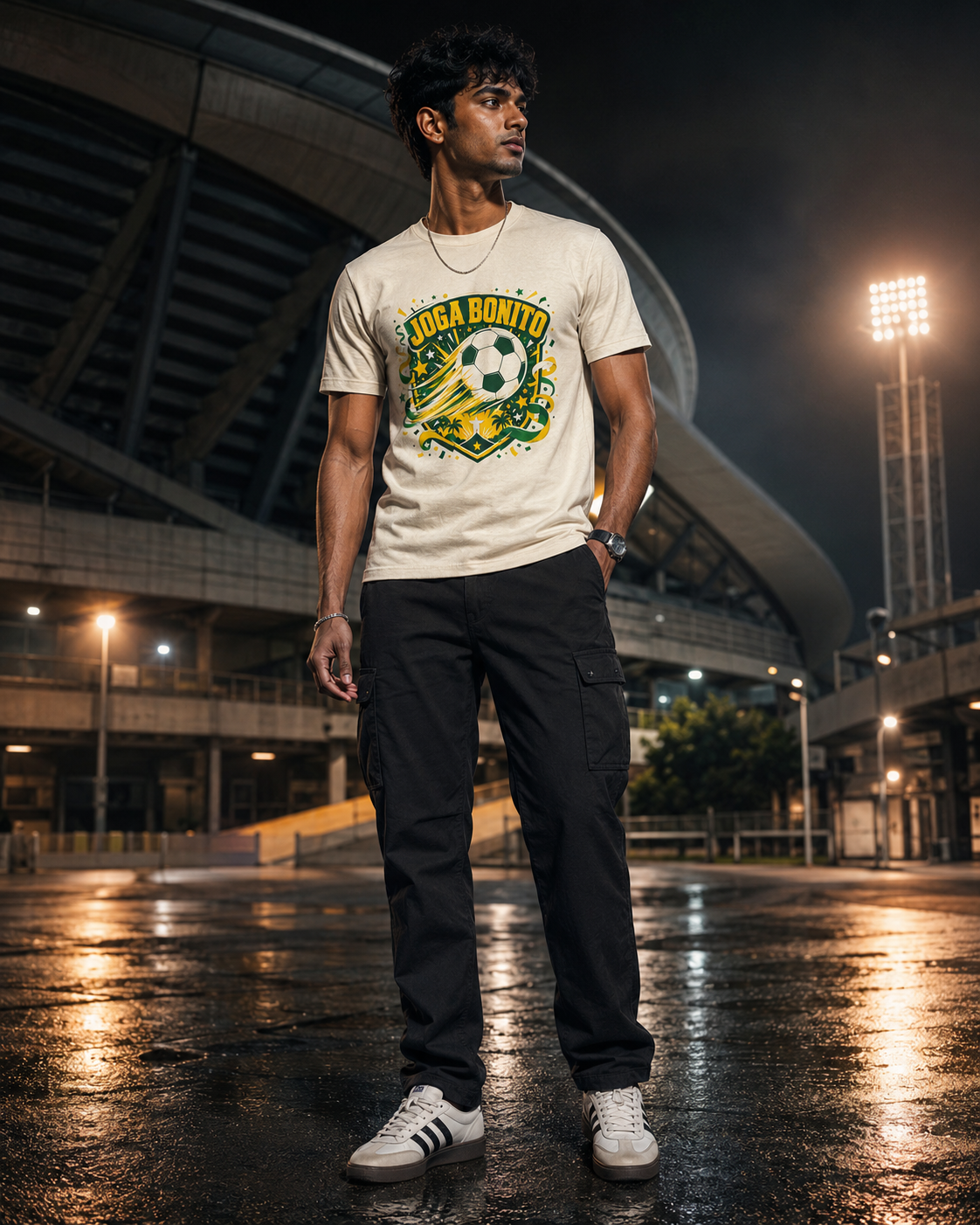Brazil Football T-Shirt India — Joga Bonito WC 2026 Tee — Match Day Merch