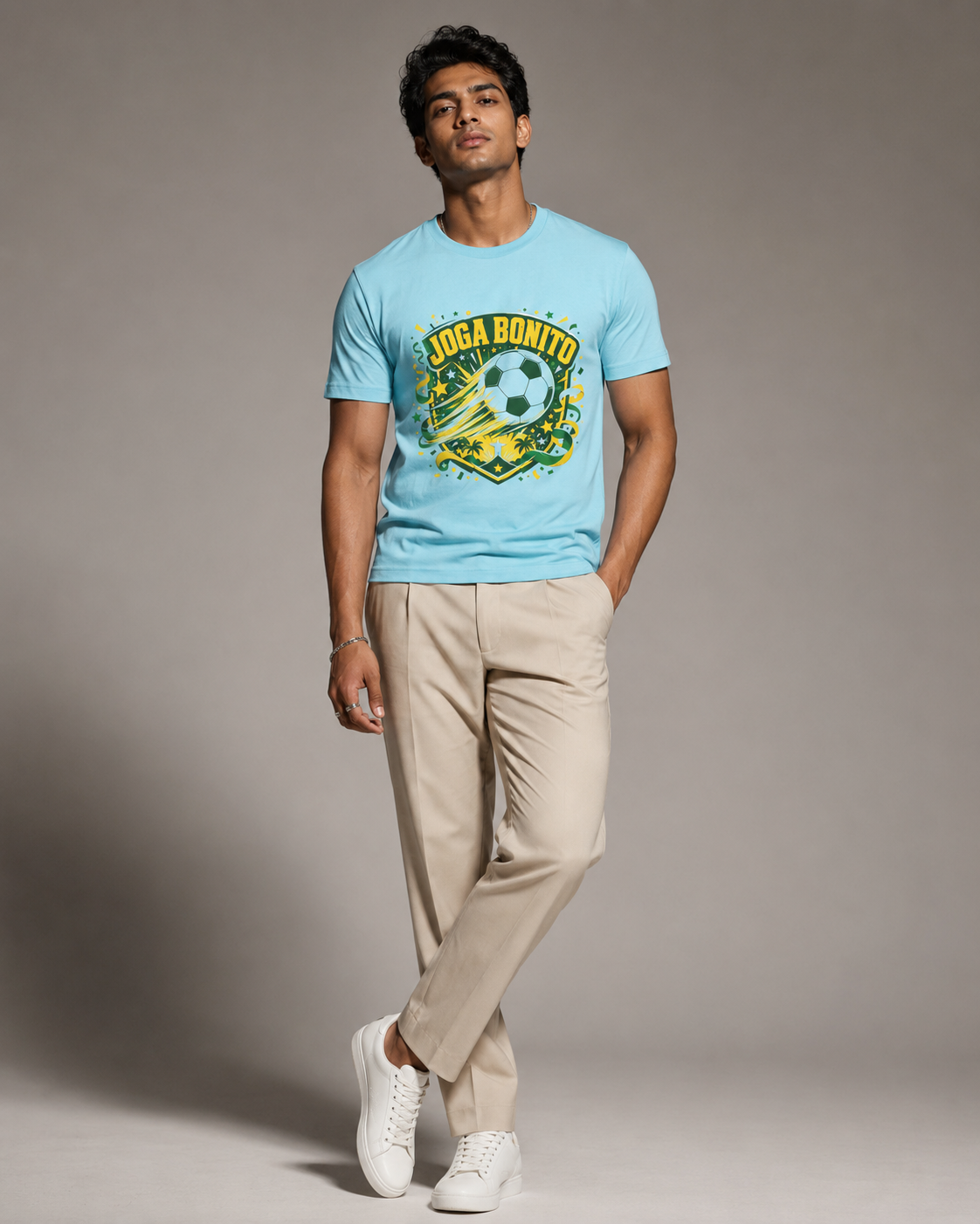 Brazil Football T-Shirt India — Joga Bonito WC 2026 Tee — Match Day Merch