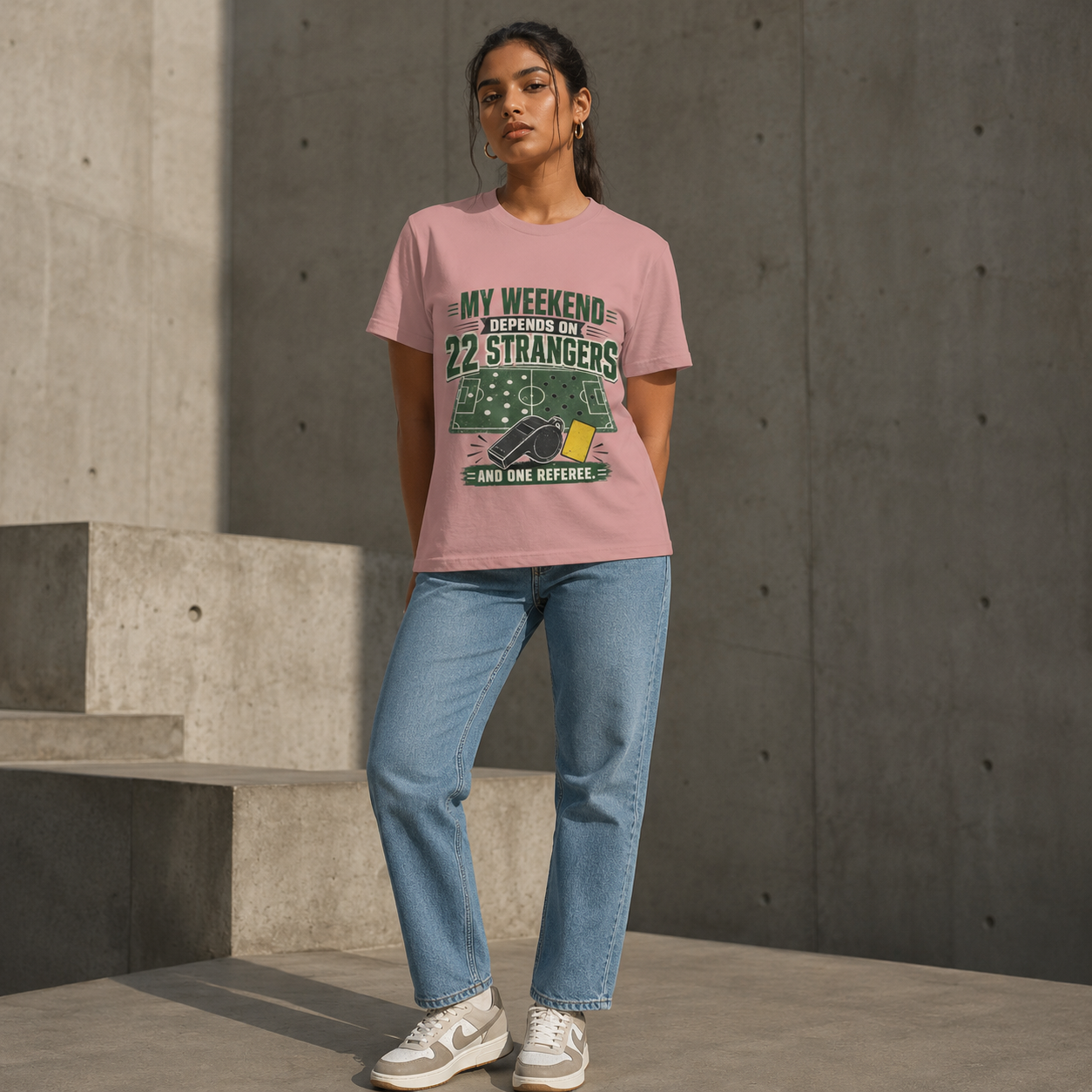 Football Slogan T-Shirt India — 22 Strangers WC 2026 — Match Day Merch
