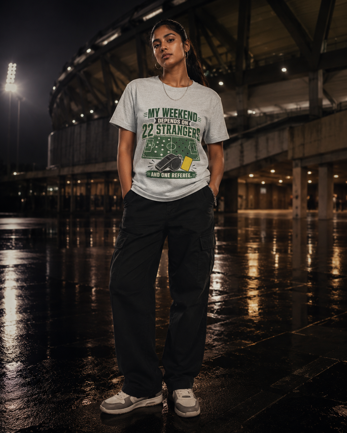 Football Slogan T-Shirt India — 22 Strangers WC 2026 — Match Day Merch