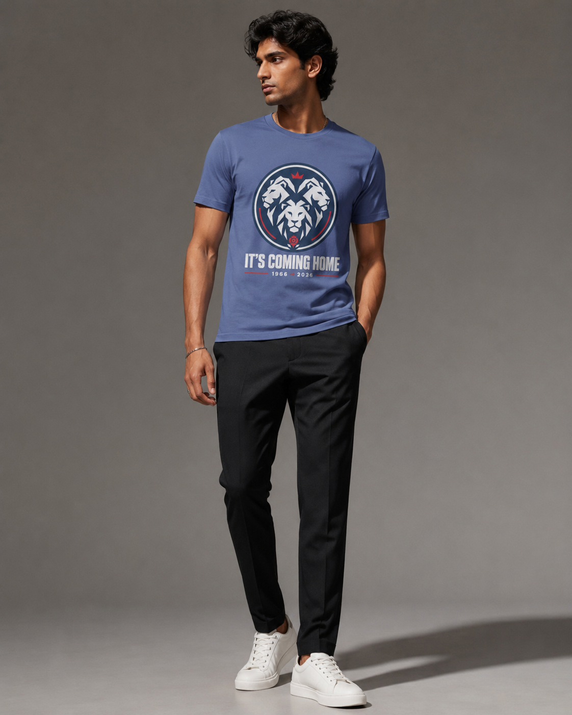 England Football T-Shirt India — It's Coming Home WC 2026 — Match Day Merch