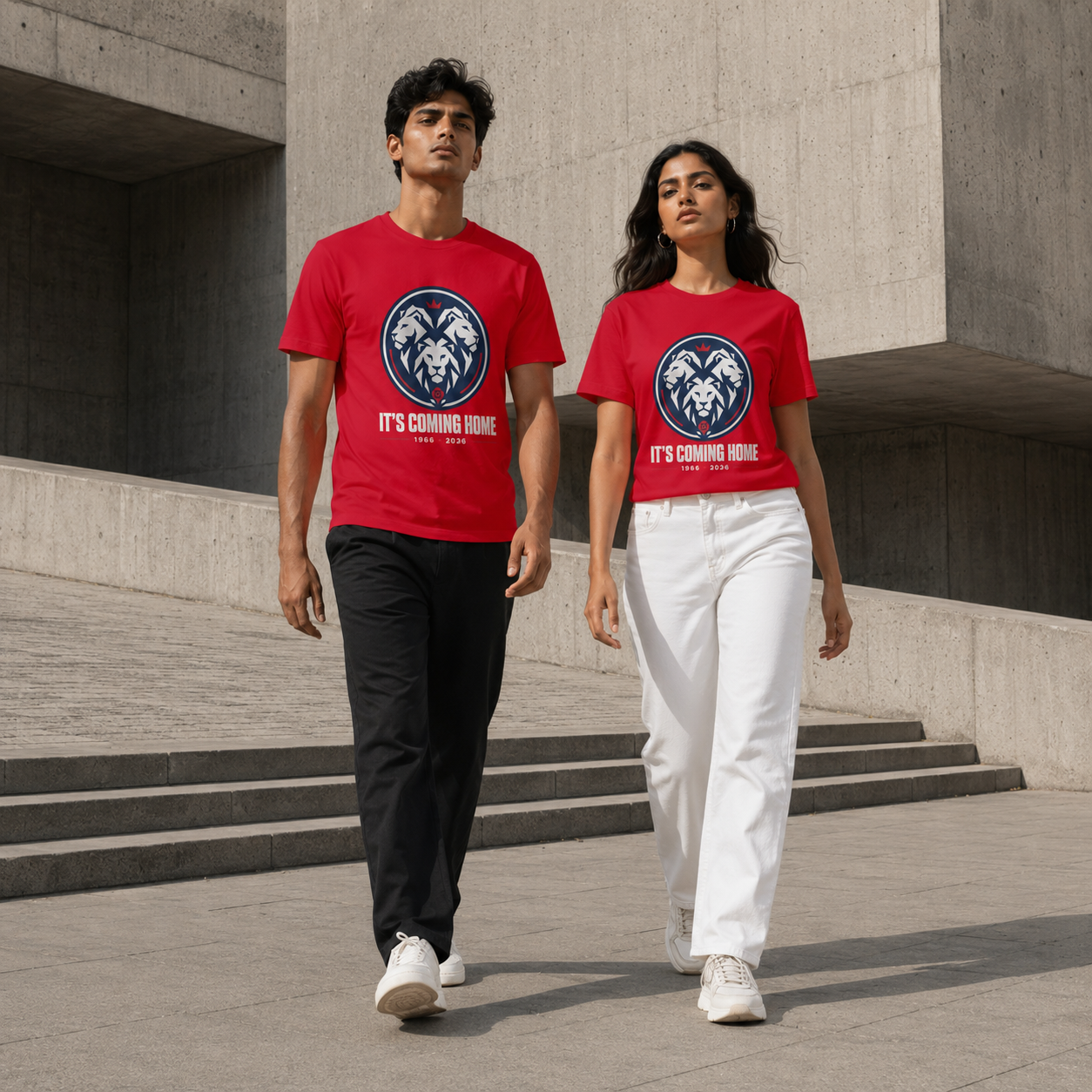 England Football T-Shirt India — It's Coming Home WC 2026 — Match Day Merch