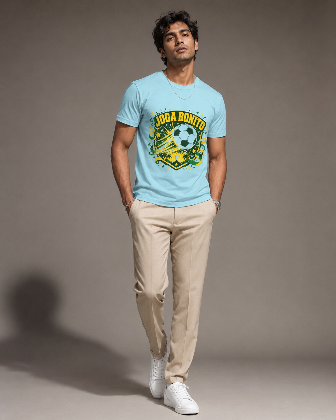 Brazil Football T-Shirt India — Joga Bonito WC 2026 Tee — Match Day Merch