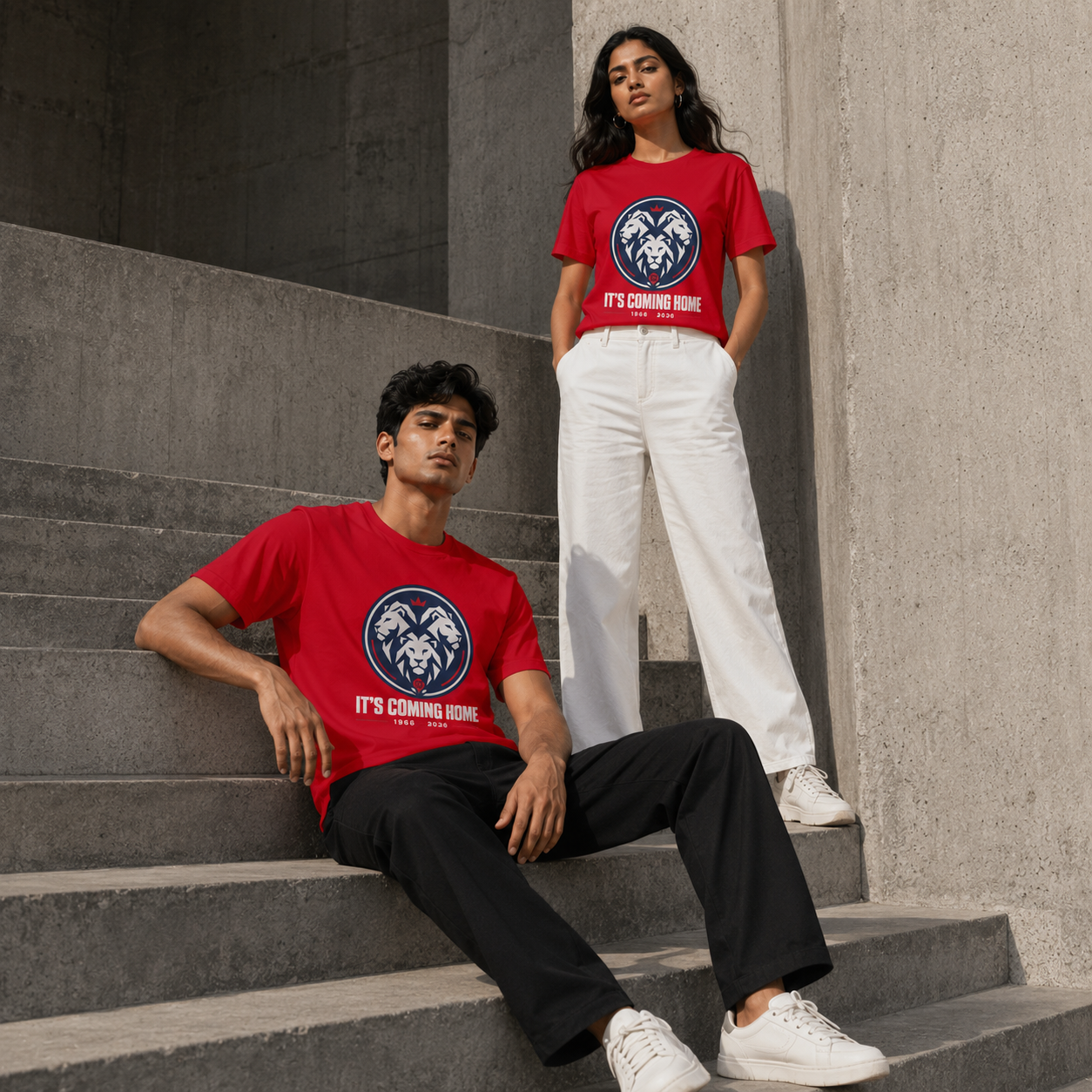England Football T-Shirt India — It's Coming Home WC 2026 — Match Day Merch