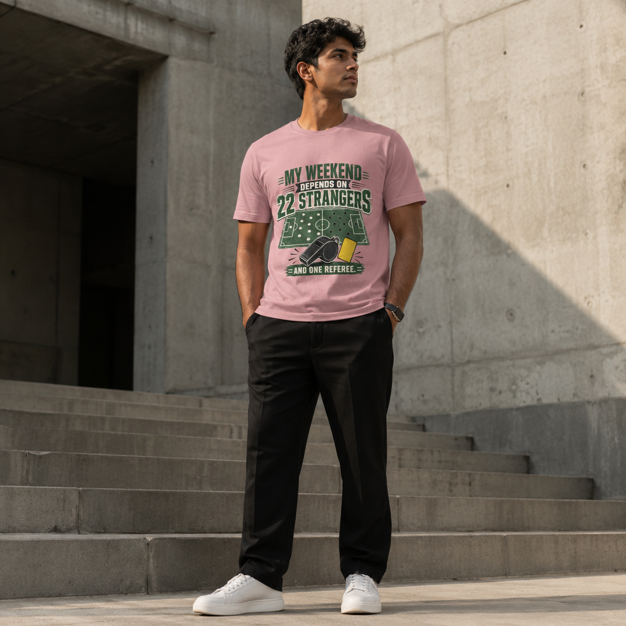 Football Slogan T-Shirt India — 22 Strangers WC 2026 — Match Day Merch